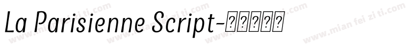 La Parisienne Script字体转换
